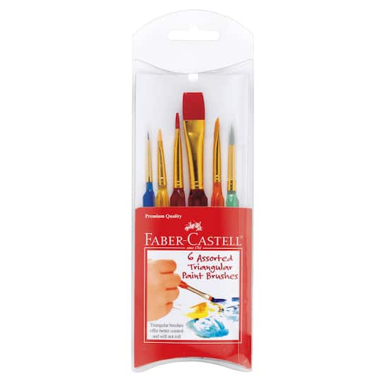 Faber-Castell&#xAE; Triangular Paint Brush Set